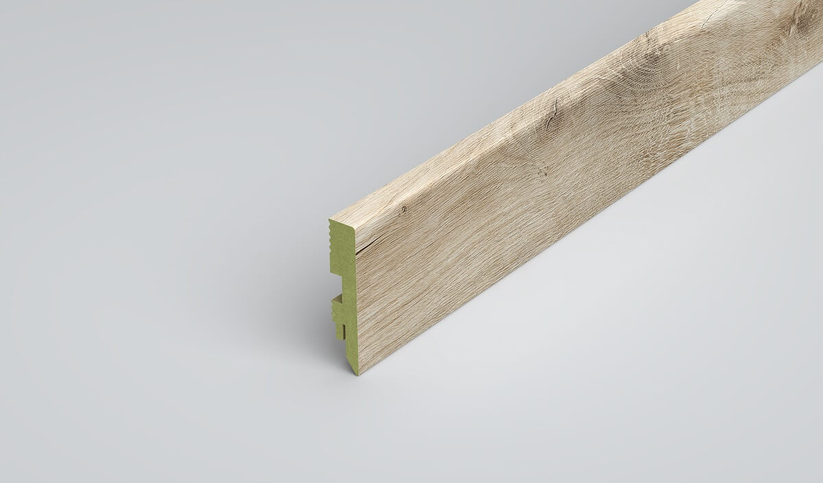 MDF 80mm WR szegőléc-Arteo Prestige 600 2m - Picos tölgy
