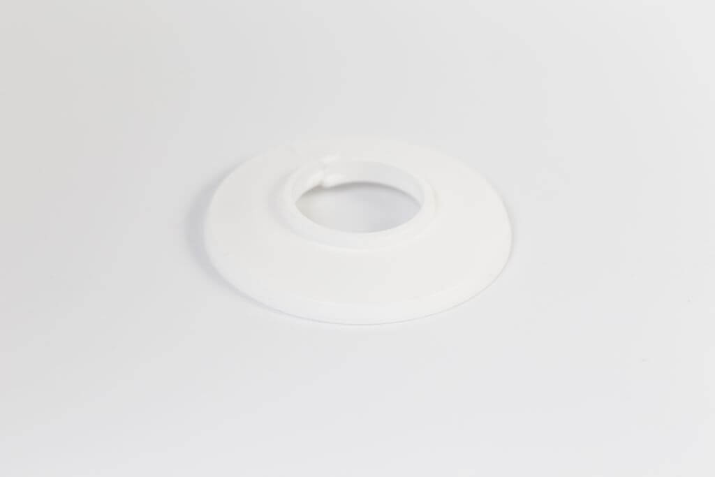Csőrózsa PVC 18mm fehér 1db/Cs