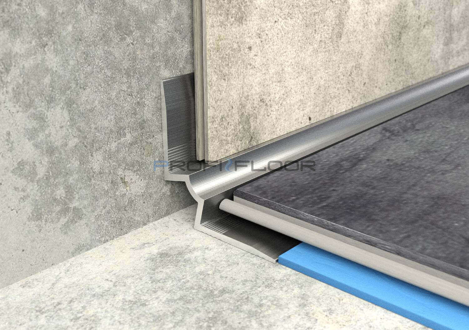 ALU PROFIL PF LVT1 ProfiFloor 2,7m ezüst öntapadós belső sarokprofil - 25x25x5mm