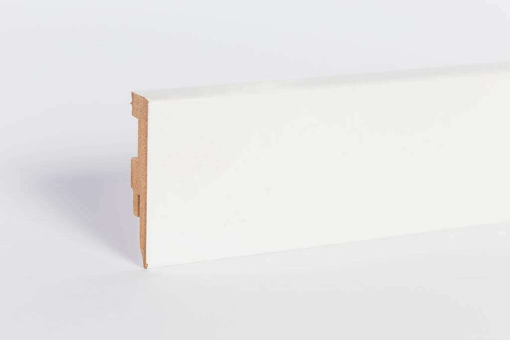 PURE Fehér MDF szegélyléc - 2,4m 58x14mm - Basic