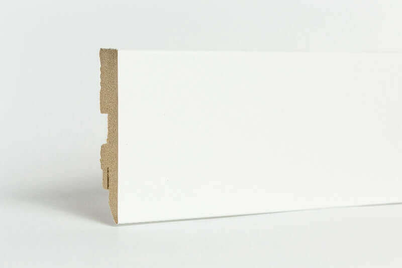 PURE Fehér MDF szegélyléc - 2,4m 78x14mm - Basic
