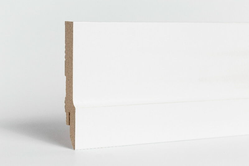 PURE Fehér MDF szegélyléc - 2,4m 90x16mm - Classic
