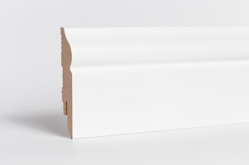 PURE Fehér MDF szegélyléc - 2,4m 79x16mm - PAX