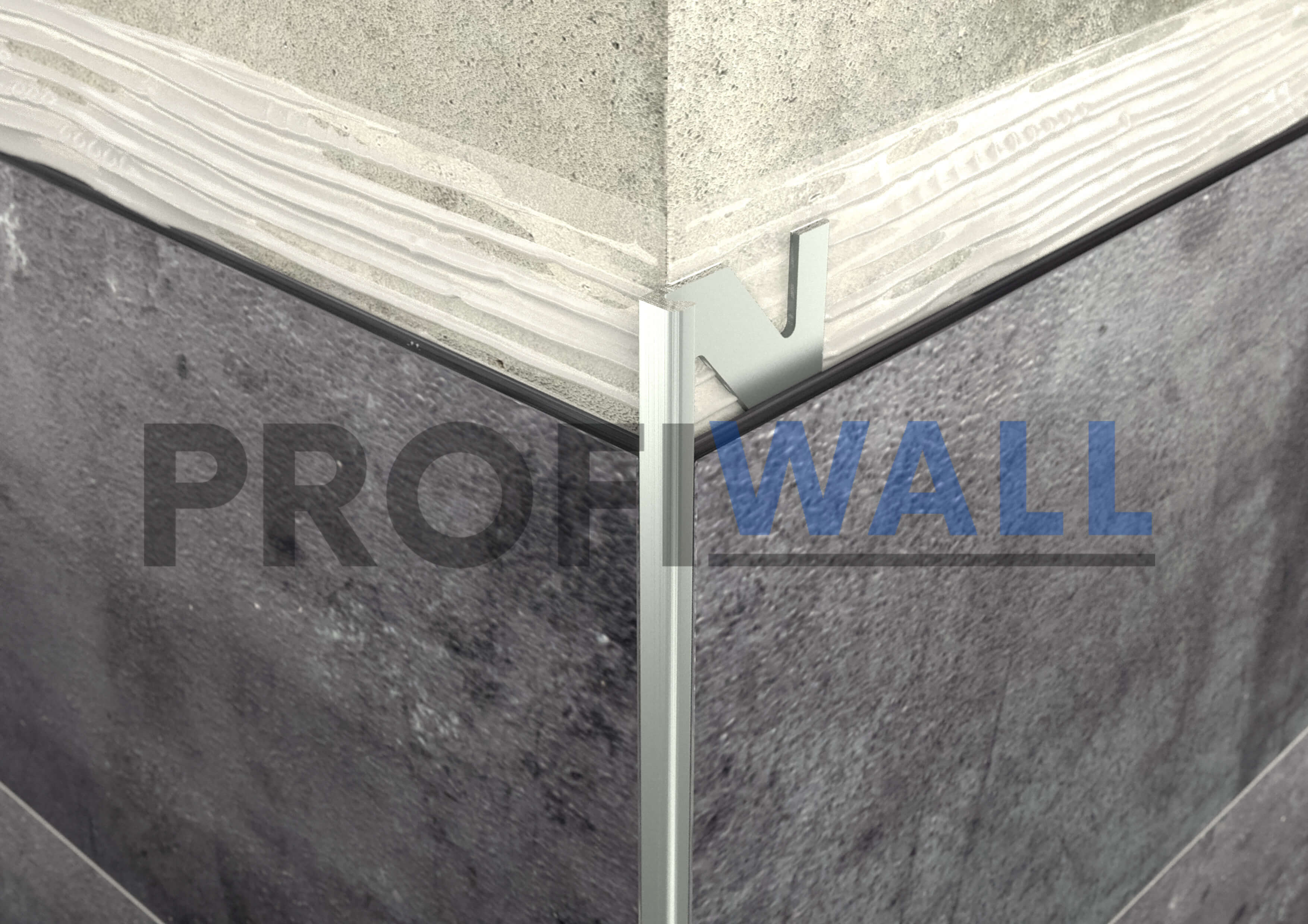 ALU L 3mm profil elox ezüst 2,5M ProfiWall