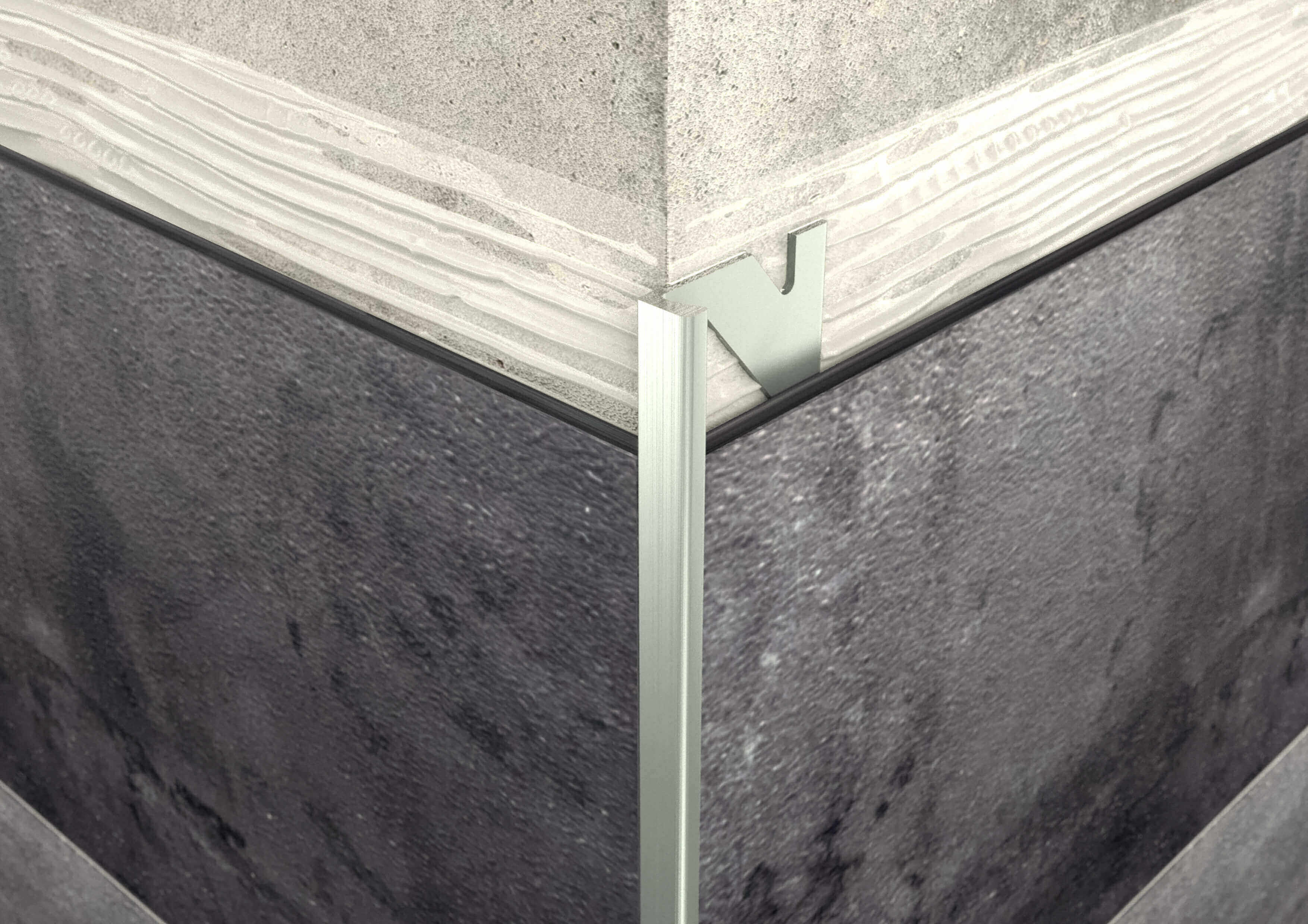 ALU L 4,5mm profil elox ezüst 2,5M ProfiWall