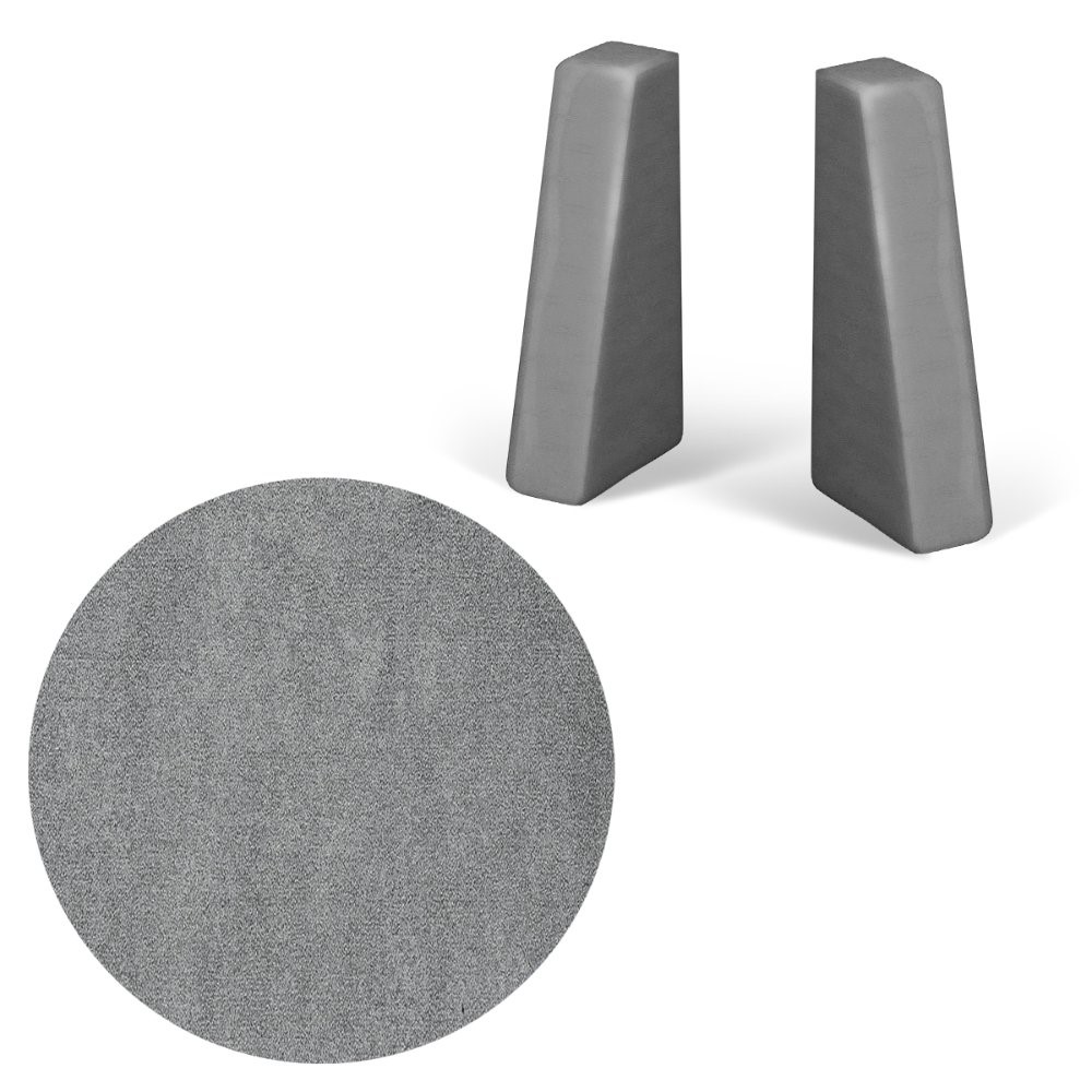 MDF40 szegélyléc 2,7M Cement szürke végzáró 2db/cs