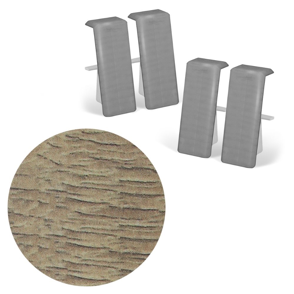 MDF40 szegélyléc 2,7M Ragyogó tölgy összekötő 4db/cs