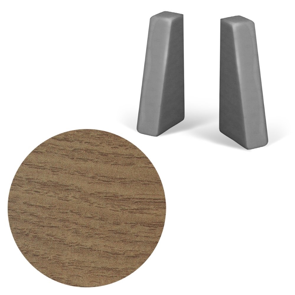MDF40 szegélyléc 2,7M Téli tölgy végzáró 2db/cs
